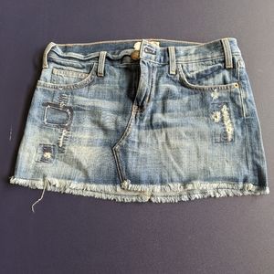 Current Elliot denim mini skirt